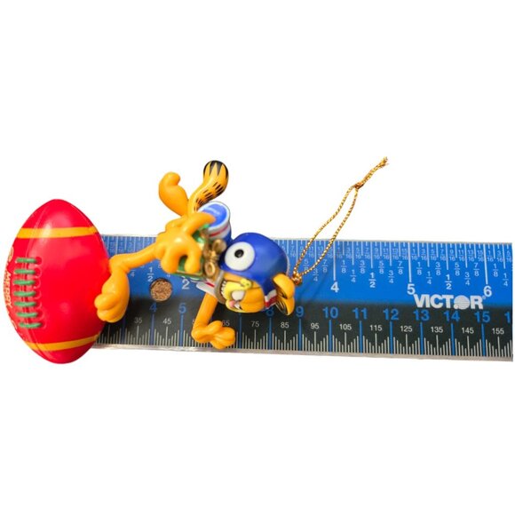 Garfield Football Player Christmas Ornament Cat Trim-A-Tree Paws 1996 Vtg - Picture 2 of 15